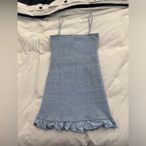 Lovers friends blue mini dress with removable straps size small